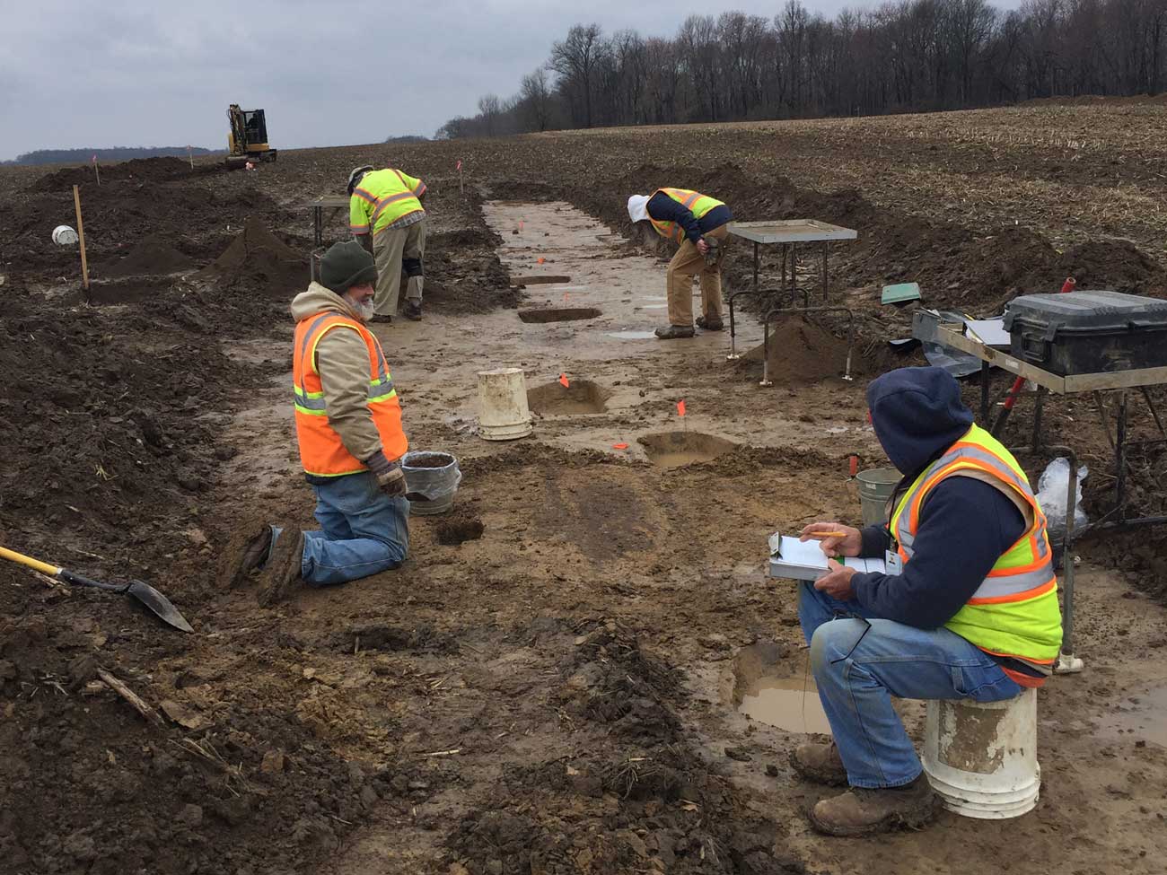 phase two dig site - professional cultural resources management services firm carbondale illinois